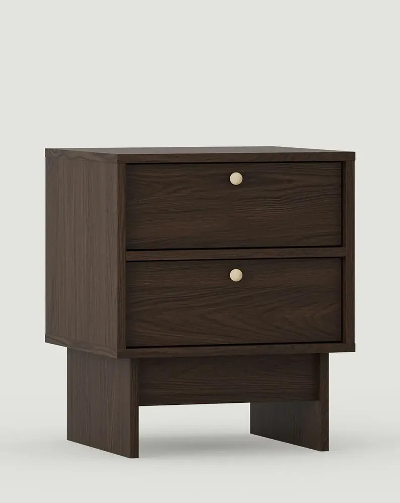 Night tables - JAPANDI Style Bedside Table KABE SNK02 - UPPER HALF