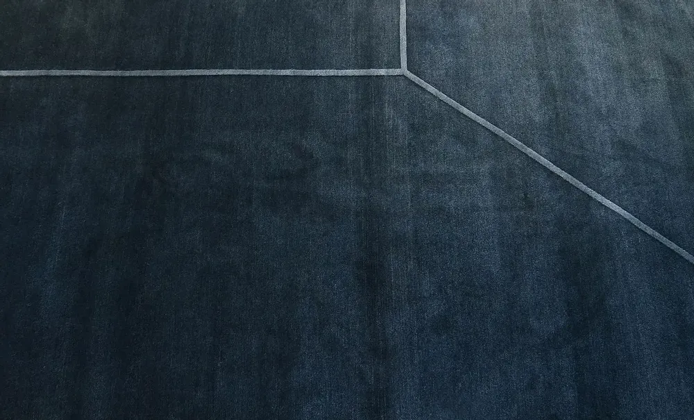 Bespoke carpets - albers blue - RUUD VAN OOSTERHOUT DESIGN