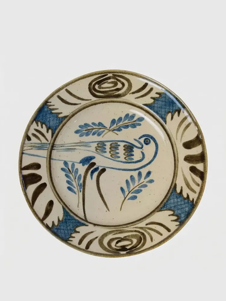 Assiettes au quotidien - HAND-PAINTED LUSITANO BIRD STONEWARE DINNER PLATE - HOUSE OF CAPRICORN