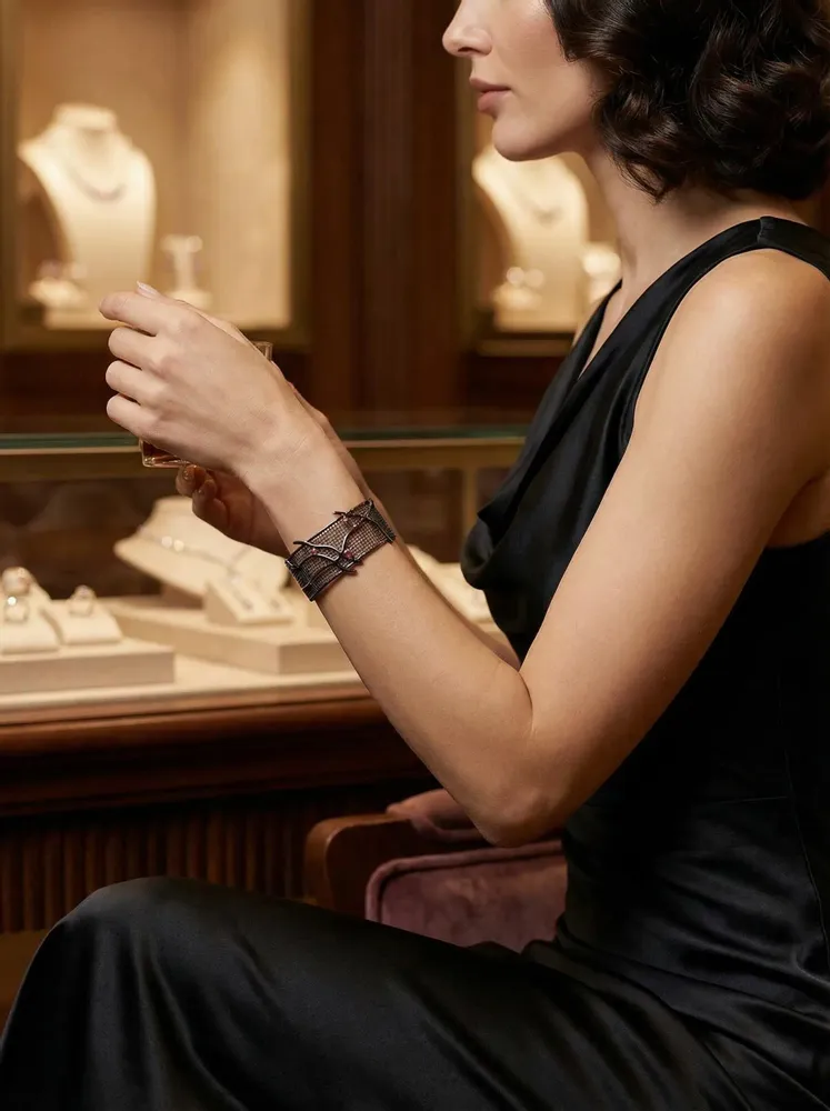 Bracelets - Bracelet Branches en rubis - V UNIQUENESS FINE GREEK JEWELRY