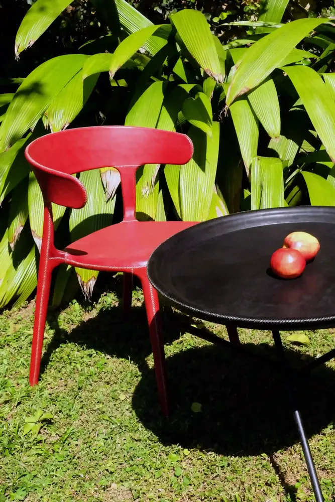 Chaises - Chaise Carol recouverte de cuir - SOL & LUNA