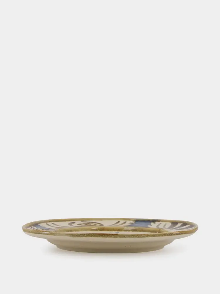 Everyday plates - Hand-Painted Lusitano Bird Stoneware Dessert Plate - HOUSE OF CAPRICORN