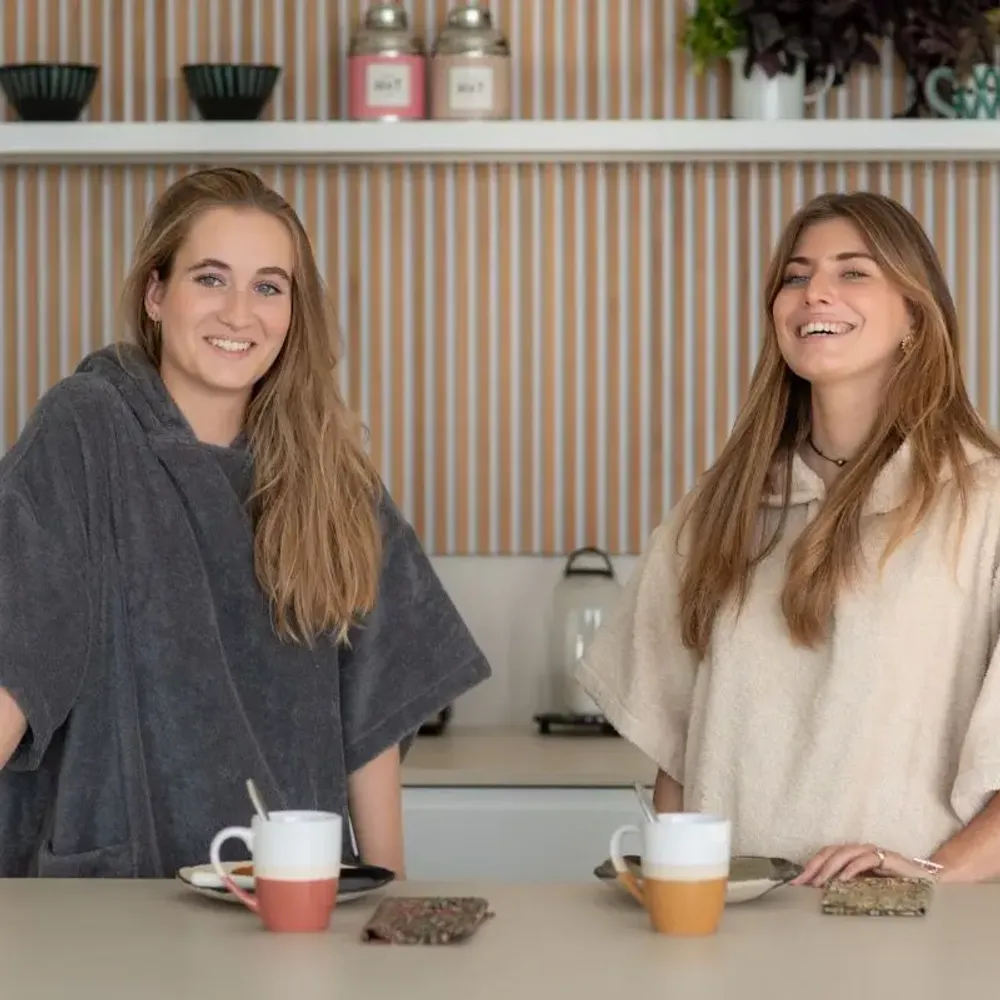 Serviettes de bain - Poncho bain Luxe BIO - Sauge - ATELIER DUNE