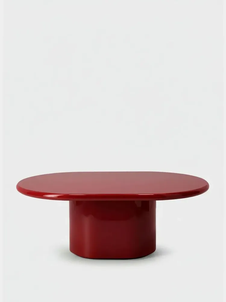 Coffee tables - Amendoeira Red Lacquered Wood Coffee Table - HOUSE OF CAPRICORN