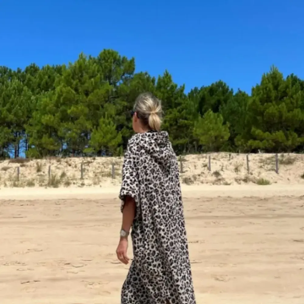 Serviettes de bain - Poncho bain Luxe BIO - Sauge - ATELIER DUNE