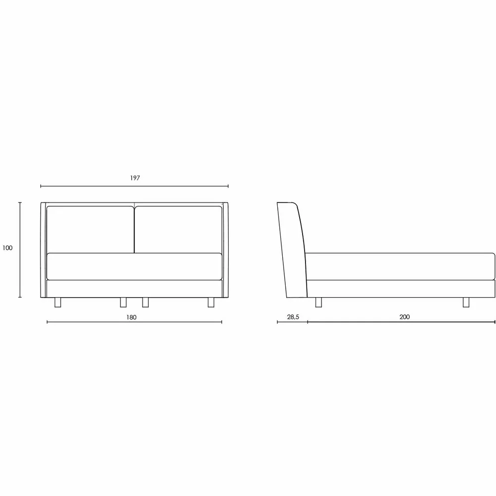 Têtes de lit - Loren  • Tête de Lit - COLUNEX - MASTERS OF SLEEP