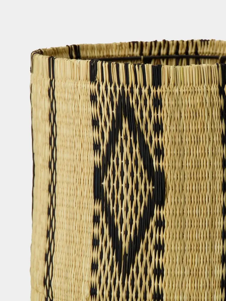Objets de décoration - Handmade Coruche Natural and Black Reed Medium Lampshade - HOUSE OF CAPRICORN