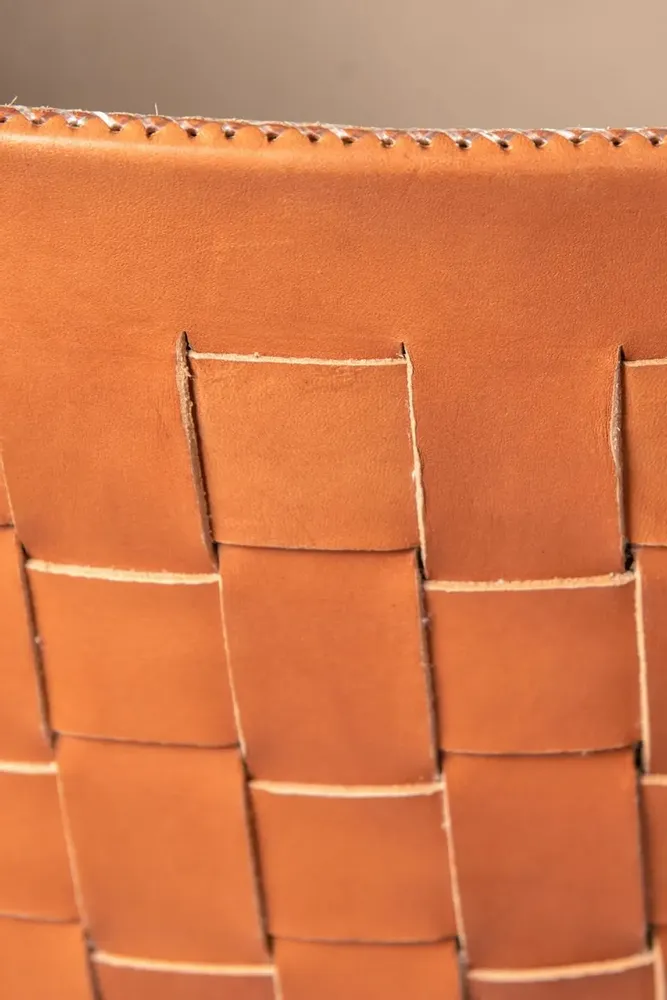 Decorative objects - Leather braided basket - SOL & LUNA