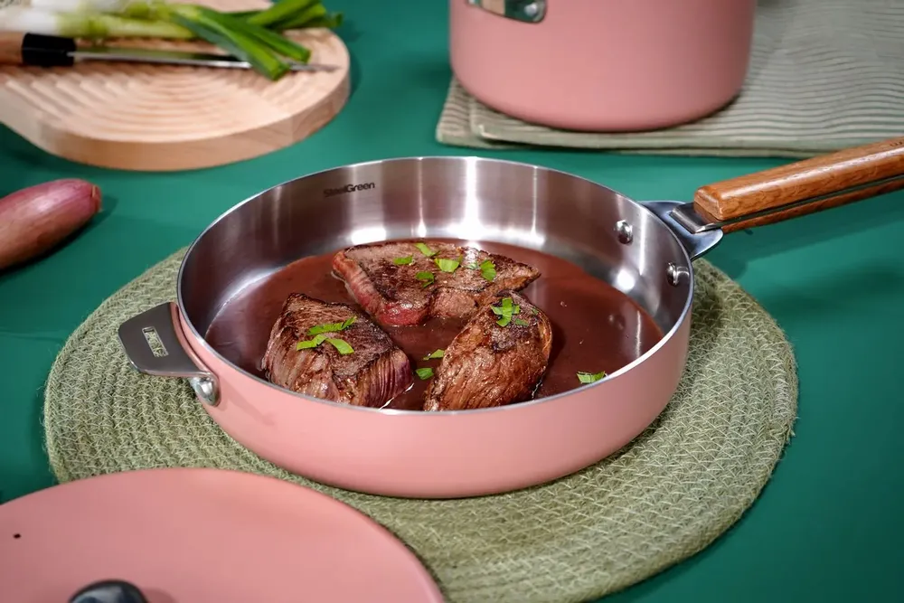 Poêles - La Merveilleuse poêle en inox - COOKUT