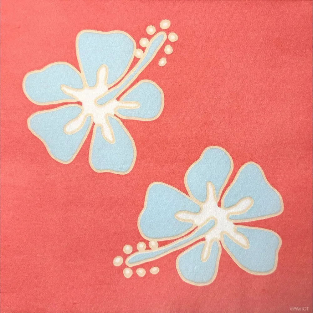 Napkins - CORAL HIBISCUS - FRANÇOISE PAVIOT