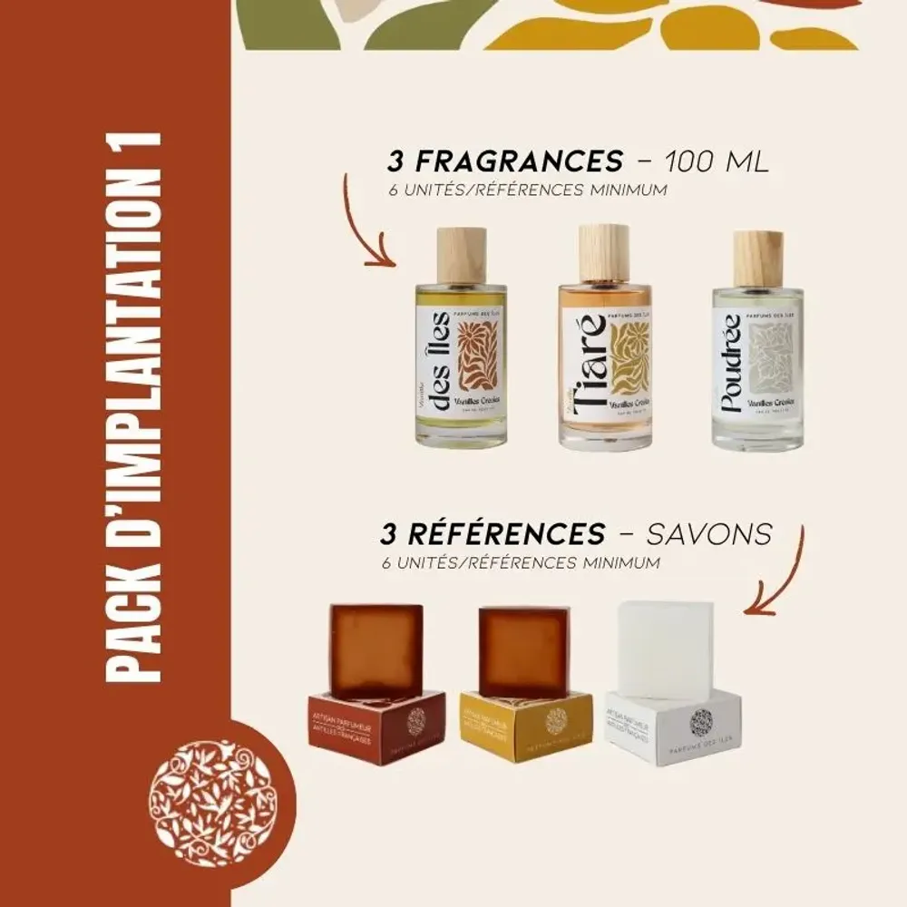 Fragrance for women & men - Implant pack 1 - Creole vanilla - PARFUMS DES ILES