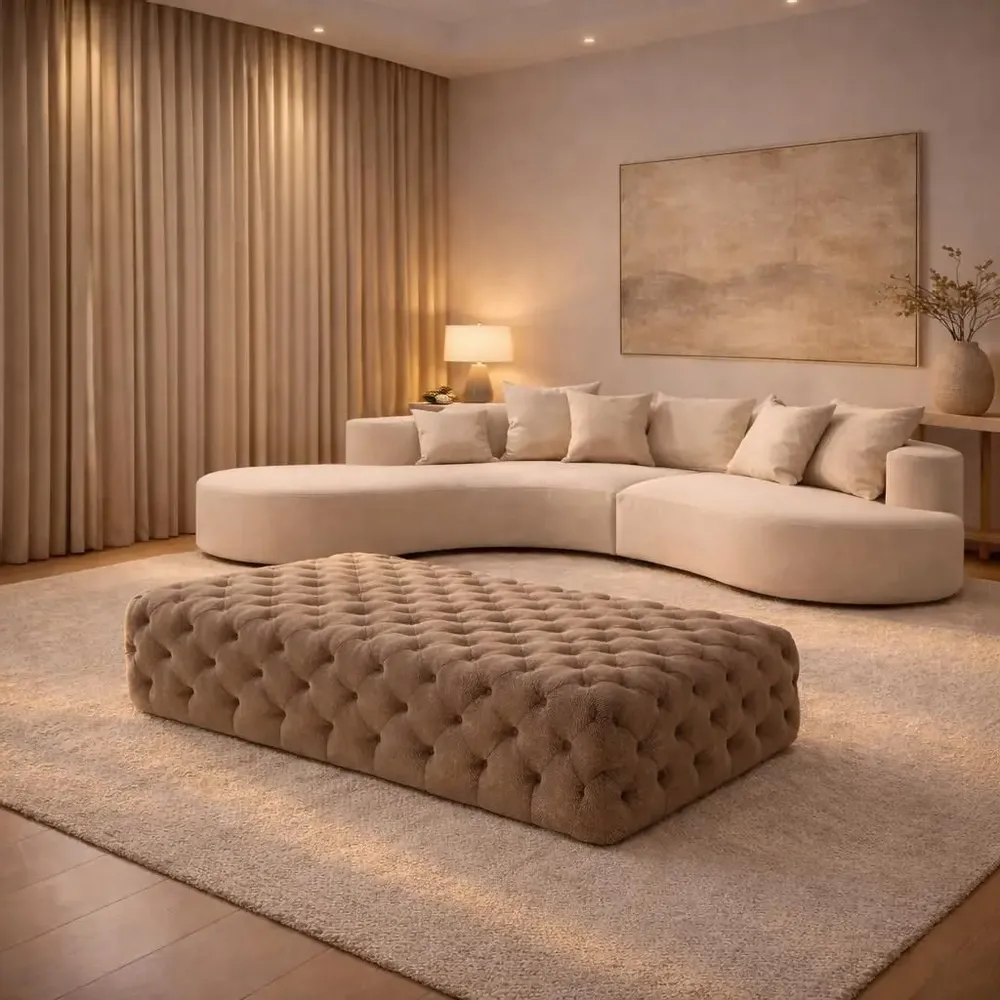 Canapés pour collectivités - Lab Organic Unique|Canapé incurvé double face, 100 % sur mesure - CREARTE COLLECTIONS