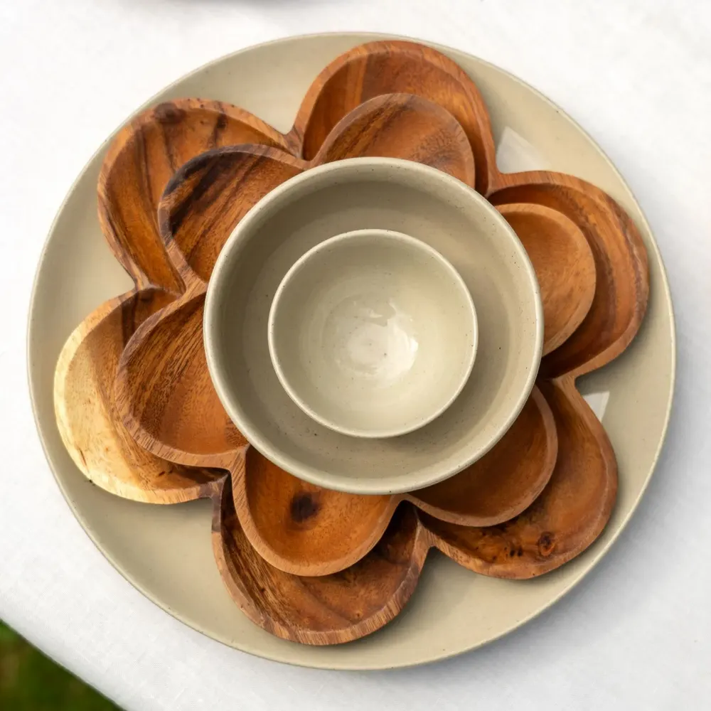 Everyday plates - Plate acacia Flower - KINTA