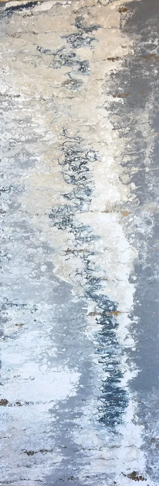 Paintings - Vestige is a contemporary abstract diptych 1 panel - TURIK&ART (KSENIIA TURIK)