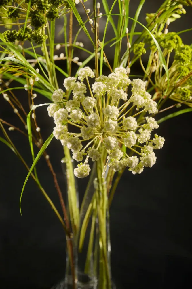 Décorations florales - Bouquet d'aneth et d'herbe en soie artificielle au look naturel et fra - SILK-KA BV