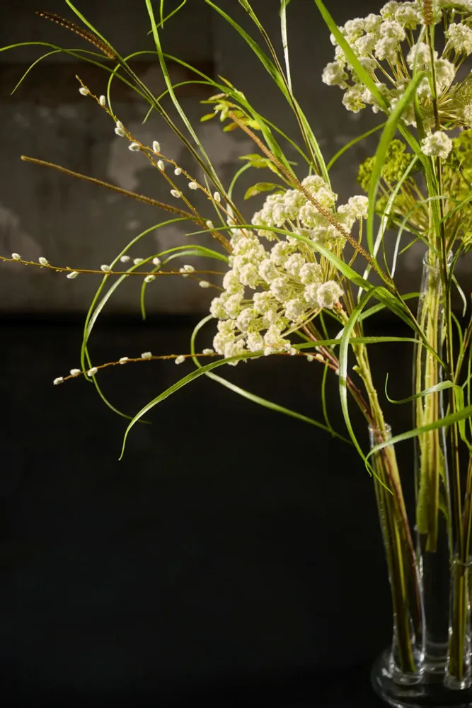 Décorations florales - Bouquet d'aneth et d'herbe en soie artificielle au look naturel et fra - SILK-KA BV