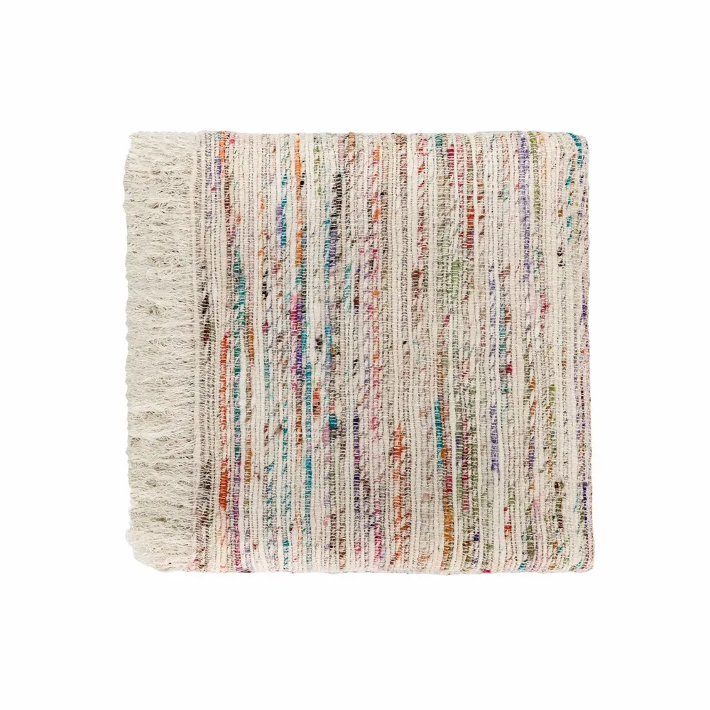 Decorative objects - Fringed throw TATOO 140x200cm - BED AND PHILOSOPHY