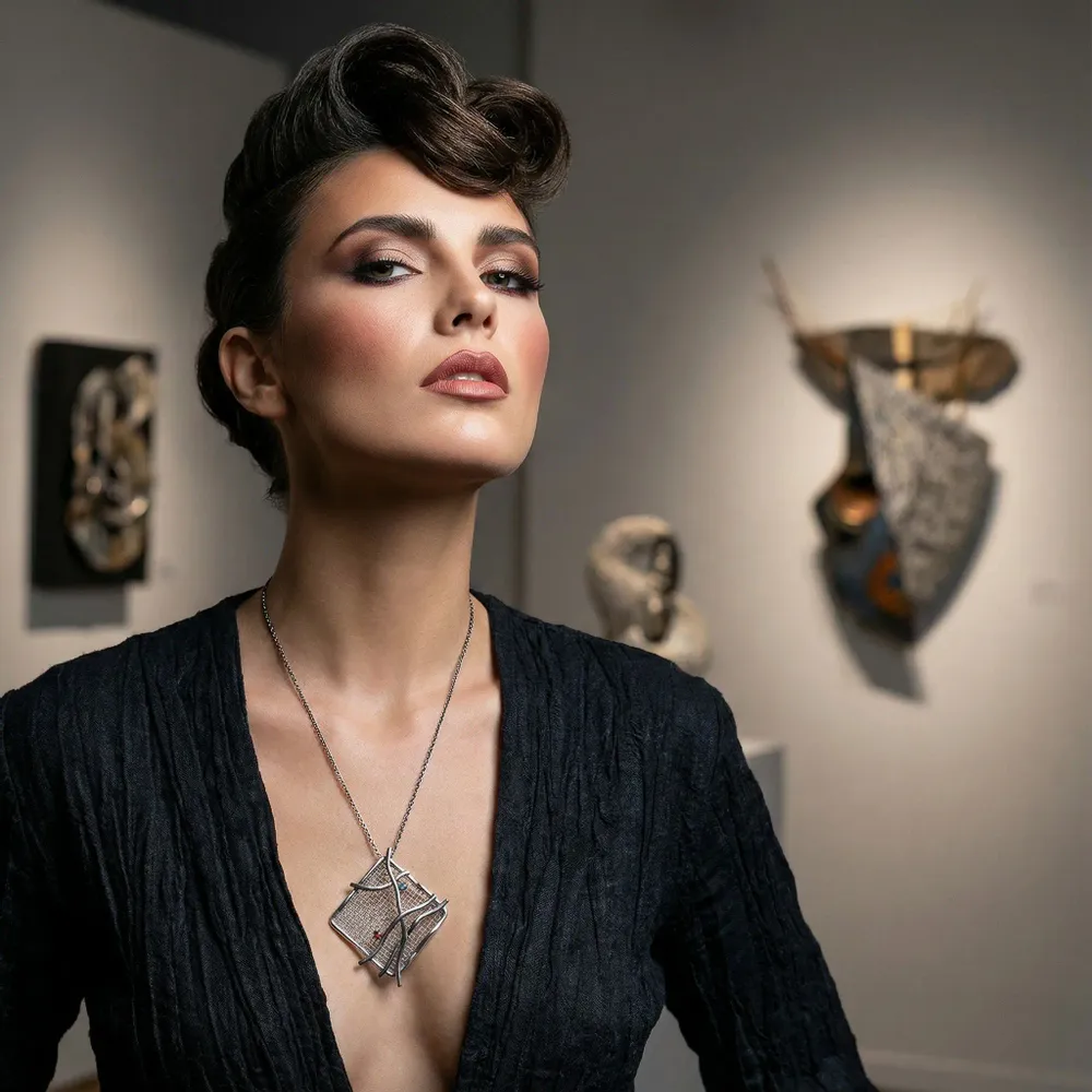 Bijoux - Collier Branches Ruby - V UNIQUENESS FINE GREEK JEWELRY