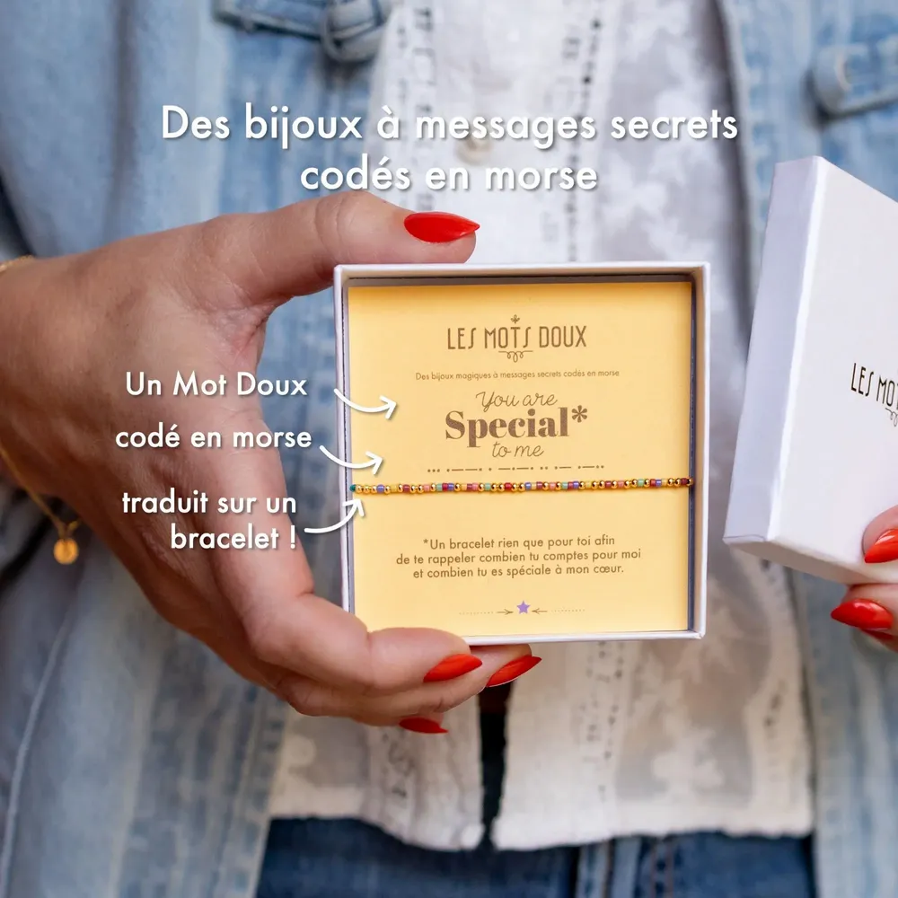 Bracelets - Bracelet Code Morse Summer 26 - LES MOTS DOUX