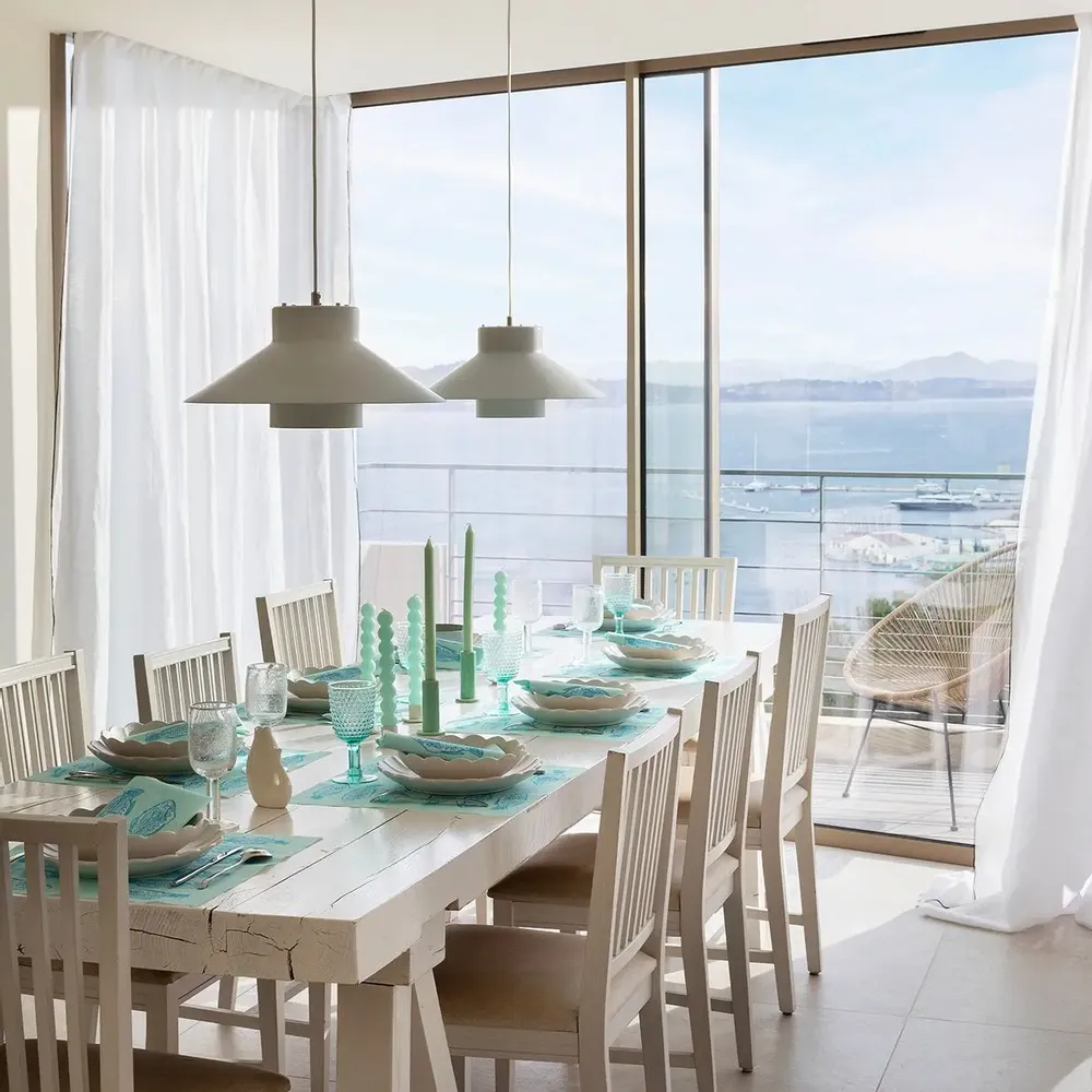 Napkins - LUMINOUS BLUE FISH - FRANÇOISE PAVIOT