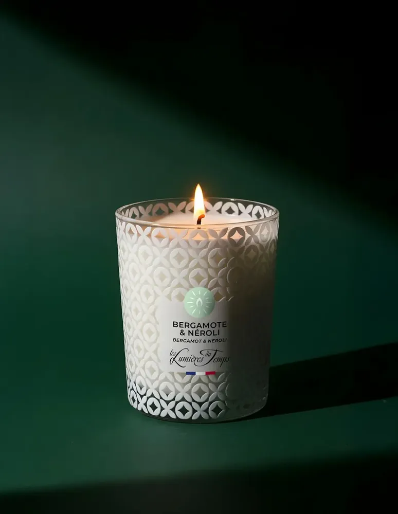 Bougies - Bougie Végétale 180 g Bergamote & Néroli - LES LUMIERES DU TEMPS