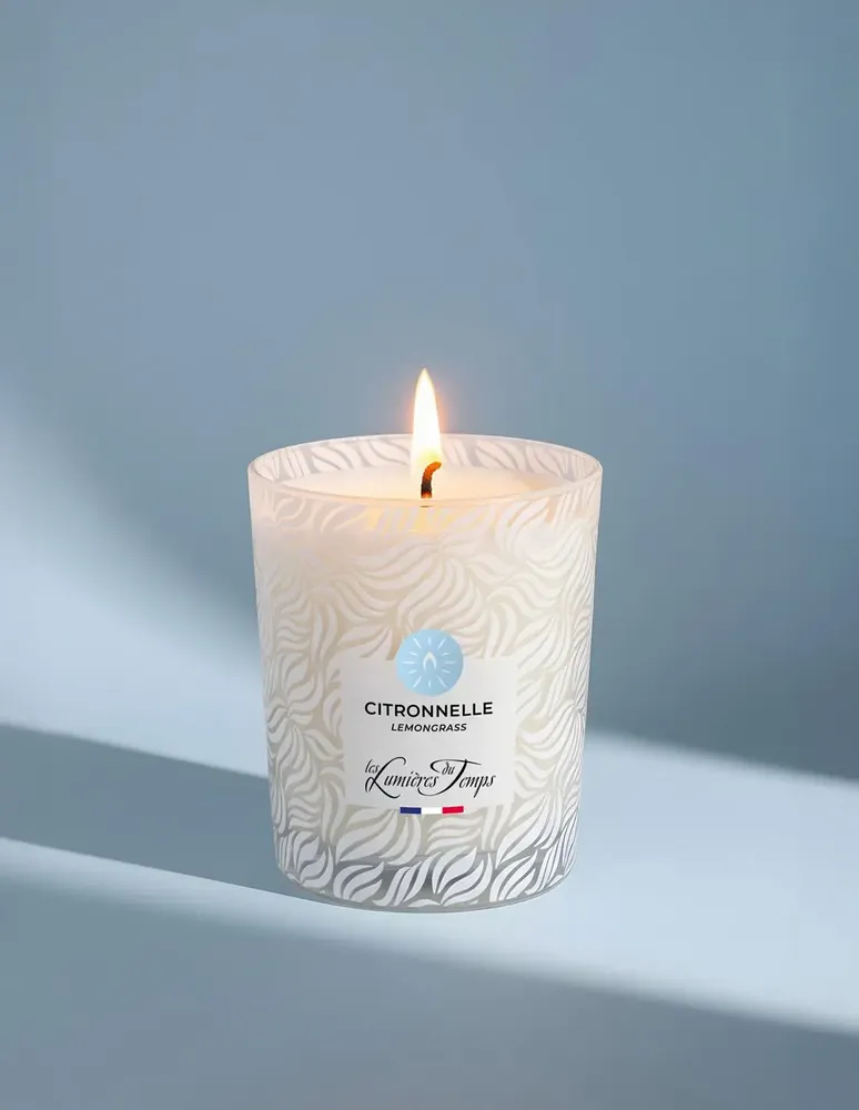 Candles - Vegetable Candle 180 g Lemongrass - LES LUMIERES DU TEMPS
