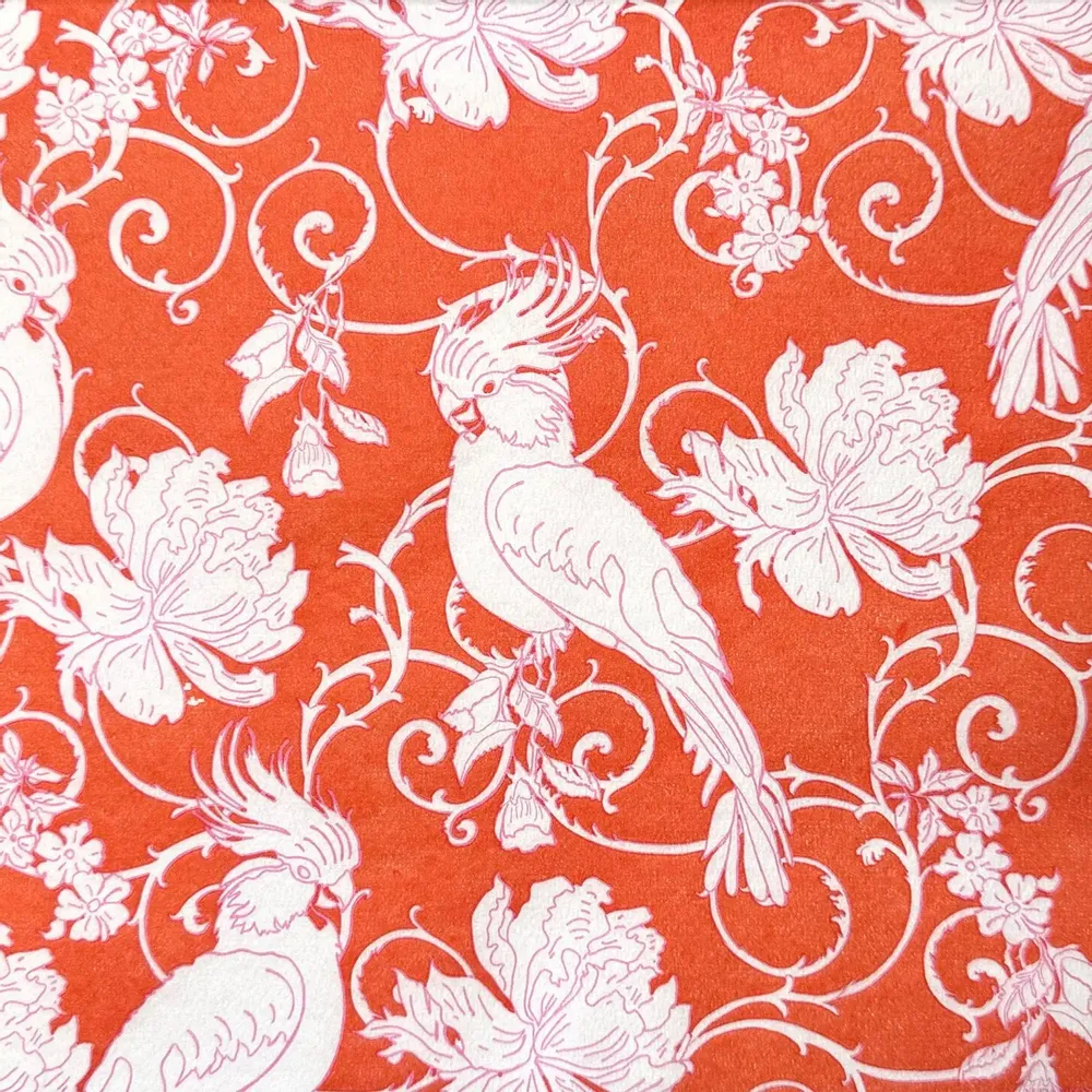 Napkins - ORANGE PARAKEET - FRANÇOISE PAVIOT
