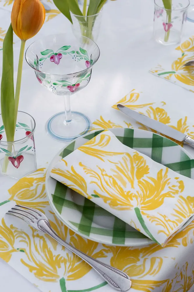 Napkins - RED TULIP - FRANÇOISE PAVIOT