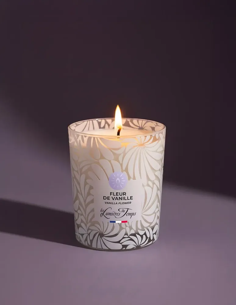 Candles - Vegetable candle 180 g Vanilla Flower - LES LUMIERES DU TEMPS