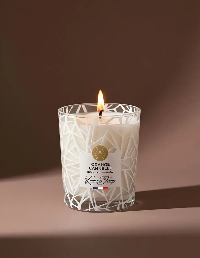 Candles - Vegetable candle 180 g Orange Cinnamon - LES LUMIERES DU TEMPS