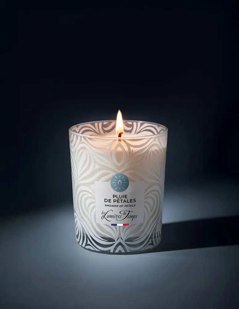Bougies - Bougie Végétale 180 g Pluie de Pétales - LES LUMIERES DU TEMPS
