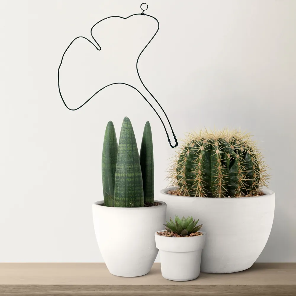 Autres décorations murales - Décoration Murale en Fil de Fer "Fleur de Ginkgo" - à punaiser - BIJOUX DE MUR