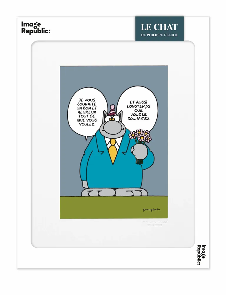 Poster - Philippe GELUCK Le Chat - IMAGE REPUBLIC