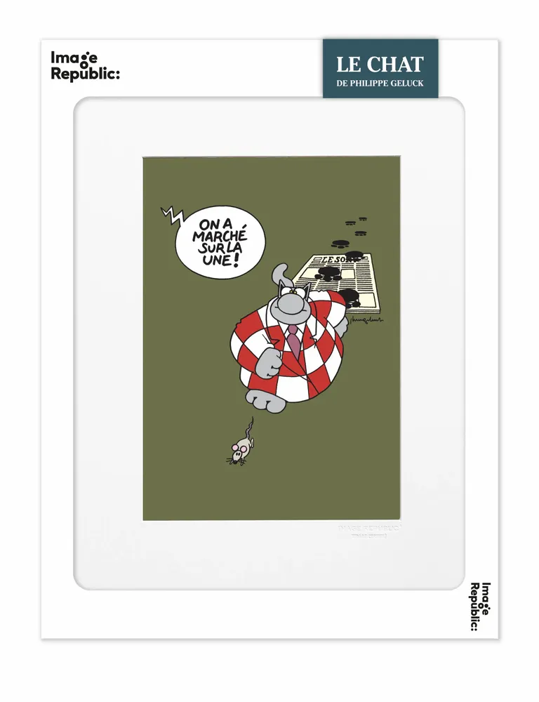 Poster - Philippe GELUCK Le Chat - IMAGE REPUBLIC