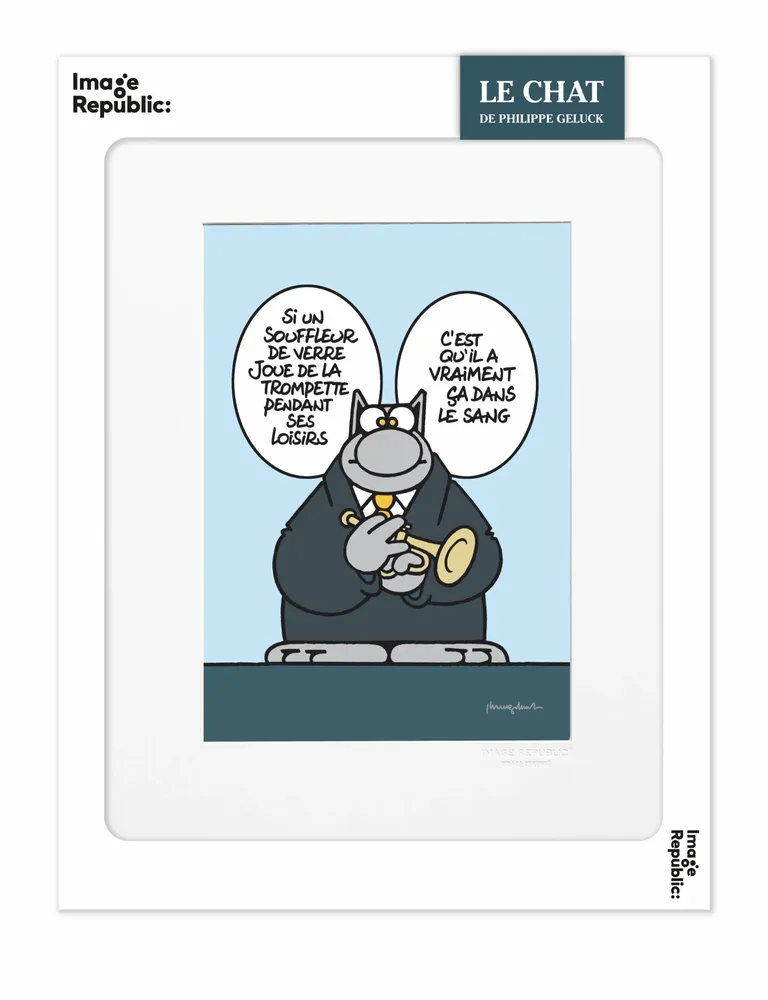 Poster - Philippe GELUCK Le Chat - IMAGE REPUBLIC