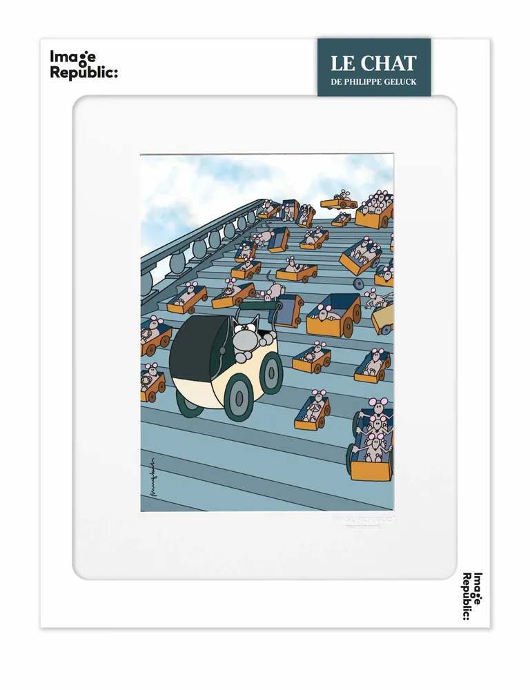 Poster - Philippe GELUCK Le Chat - IMAGE REPUBLIC