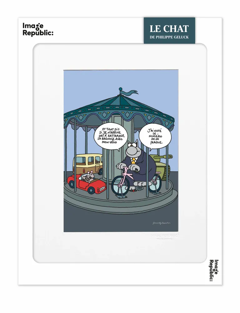 Poster - Philippe GELUCK Le Chat - IMAGE REPUBLIC