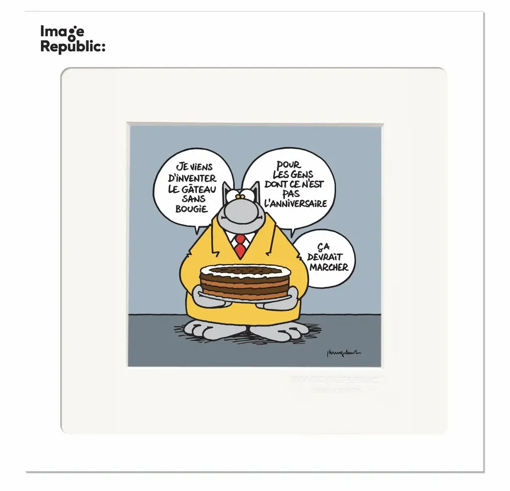 Poster - Philippe GELUCK Le Chat - IMAGE REPUBLIC