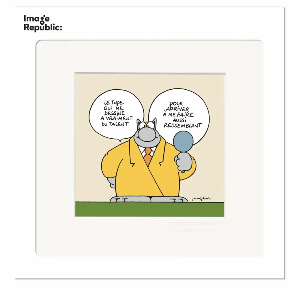 Poster - Philippe GELUCK Le Chat - IMAGE REPUBLIC