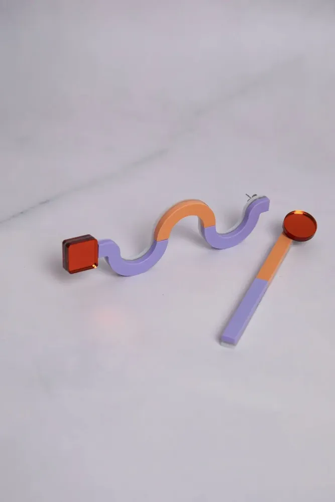 Bijoux - Boucles d'oreilles Memphis Maxi - PAMELA COROMOTO