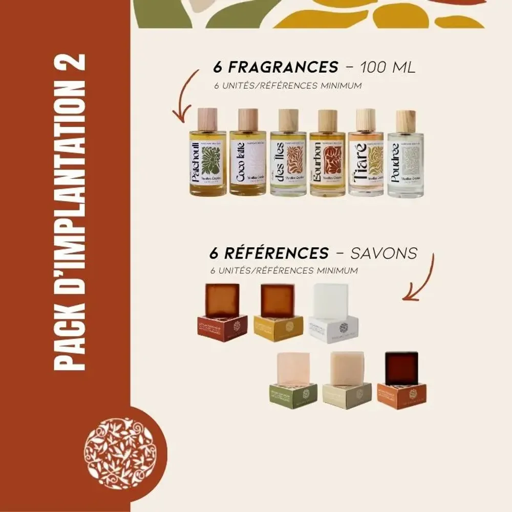 Fragrance for women & men - Implant pack 2 - Creole vanilla - PARFUMS DES ILES