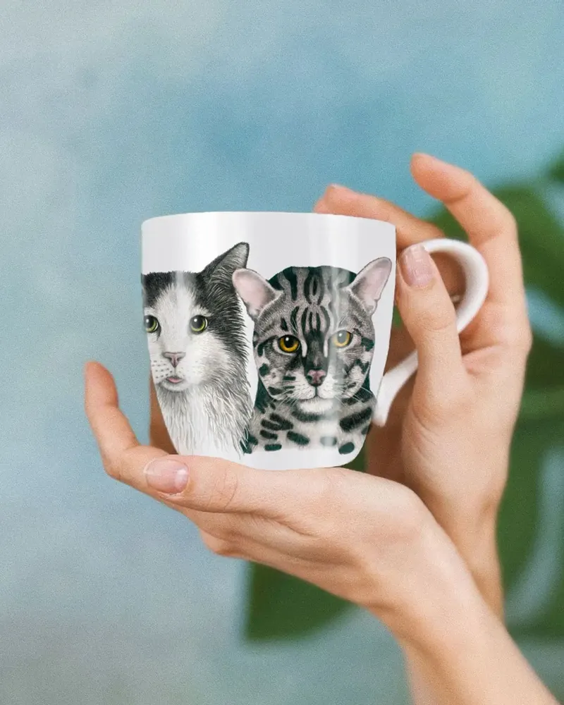 Mugs - Fine bone china mug - CHARLOTTE NICOLIN