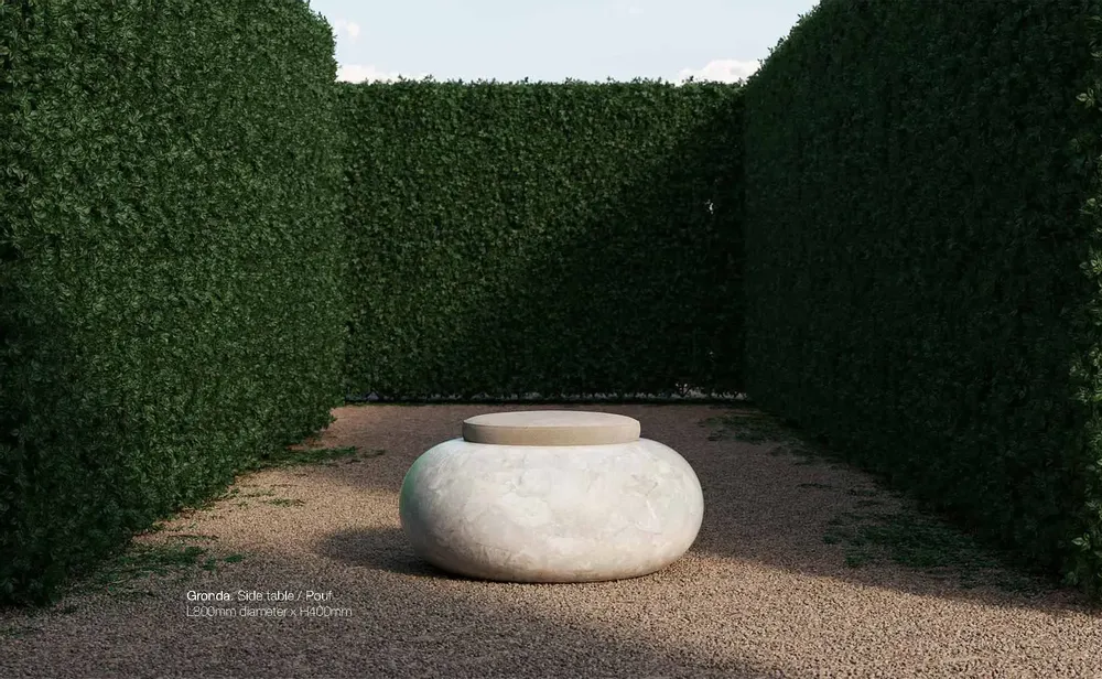 Tables basses - GRONDA Side Table & Pouf - ELEMENT&CO STUDIO