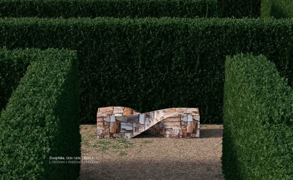 Bancs - DUOPHILIA Sculptural Bench & Coffee Table - ELEMENT&CO STUDIO