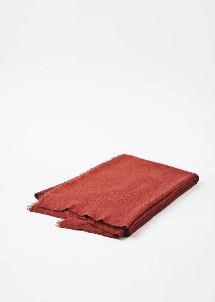 Plaids - Jeté ouvert en tricot uni - MIRROR IN THE SKY CASHMERE