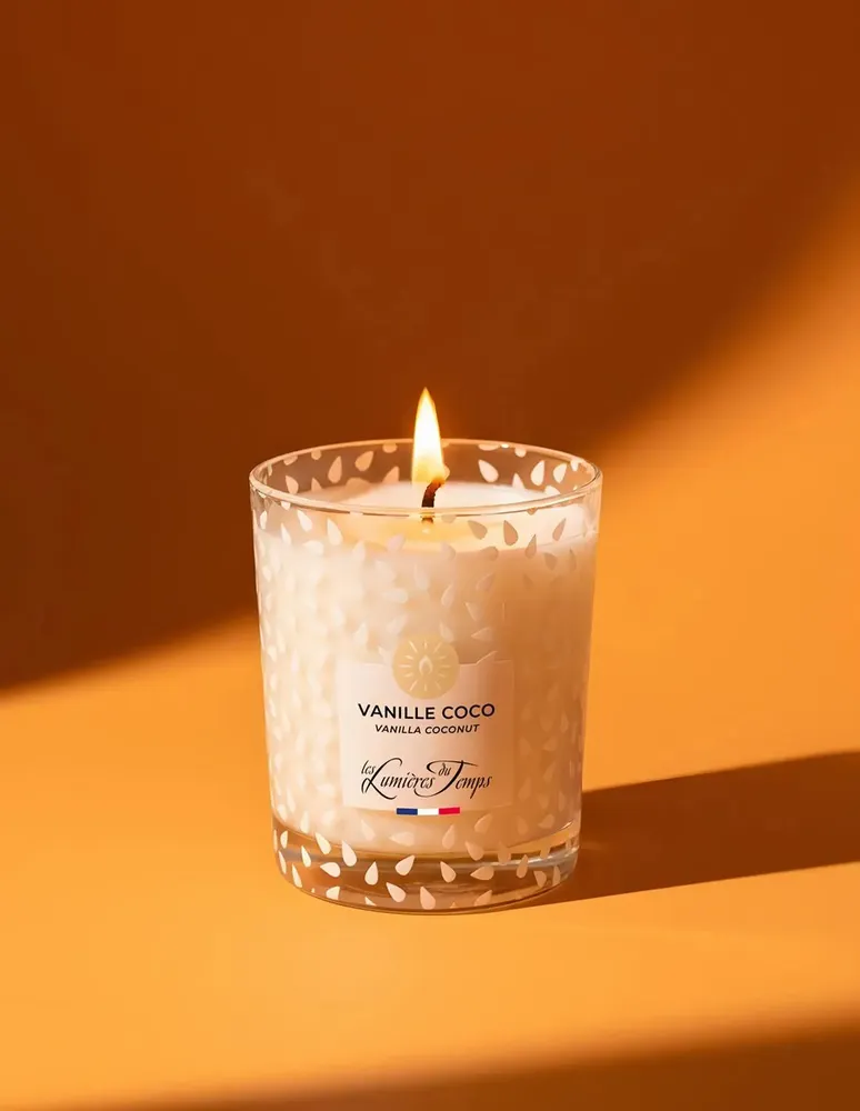 Bougies - Bougie Végétale 180 g Vanille Coco - LES LUMIERES DU TEMPS