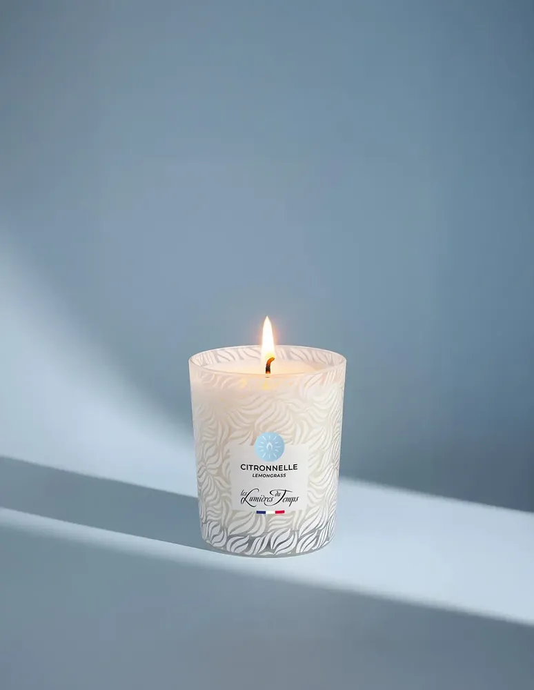 Candles - Vegetable Candle 90 g Lemongrass - LES LUMIERES DU TEMPS