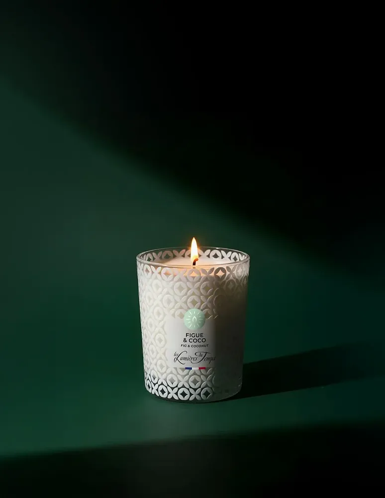 Candles - 90g Fig & Coconut Vegetable Candle - LES LUMIERES DU TEMPS