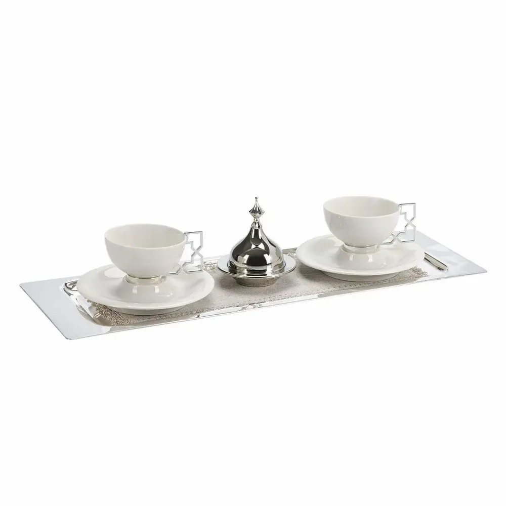 Tea and coffee accessories - Lunar Coffee Serving Set For 2 (8 Pcs) - ANATOLI