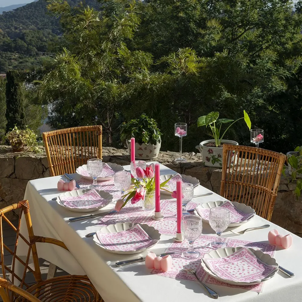 Napkins - PINK BANDANA - FRANÇOISE PAVIOT